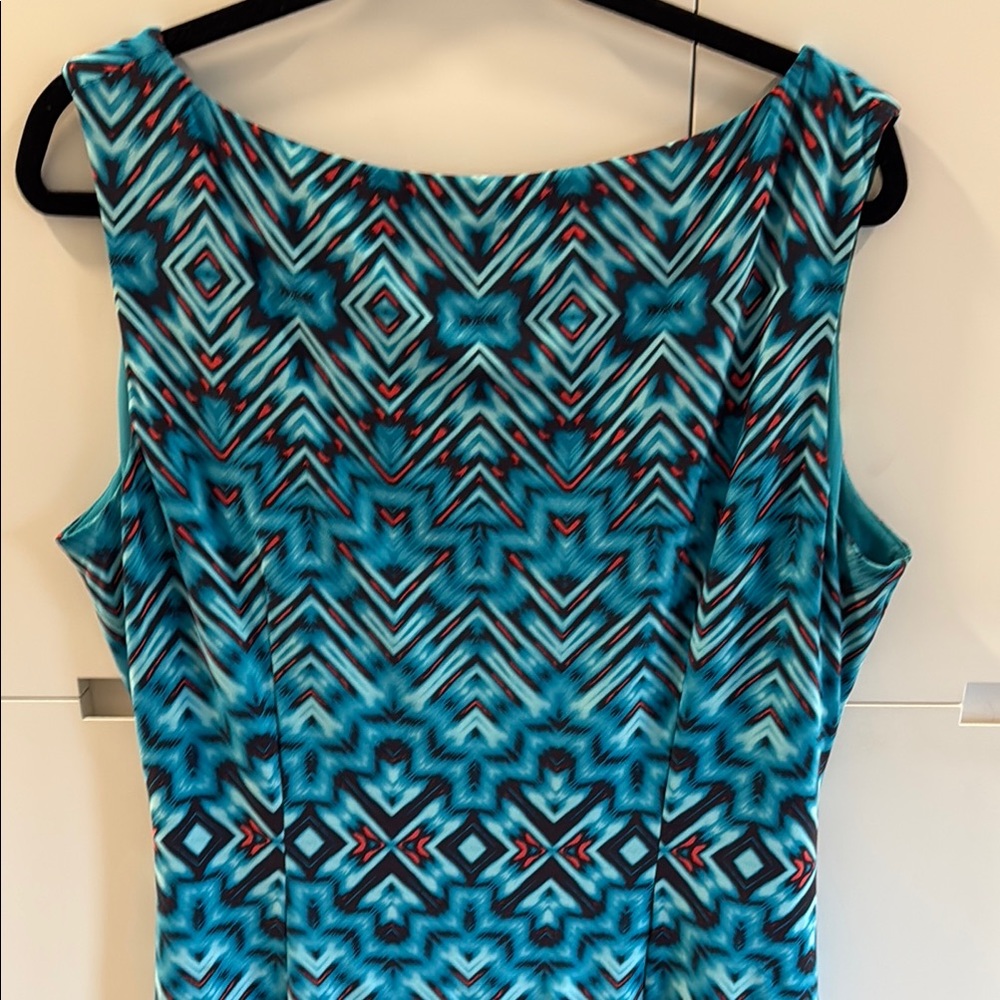 Anne Klein Geometric Patterned Dress - Picture 7 of 13